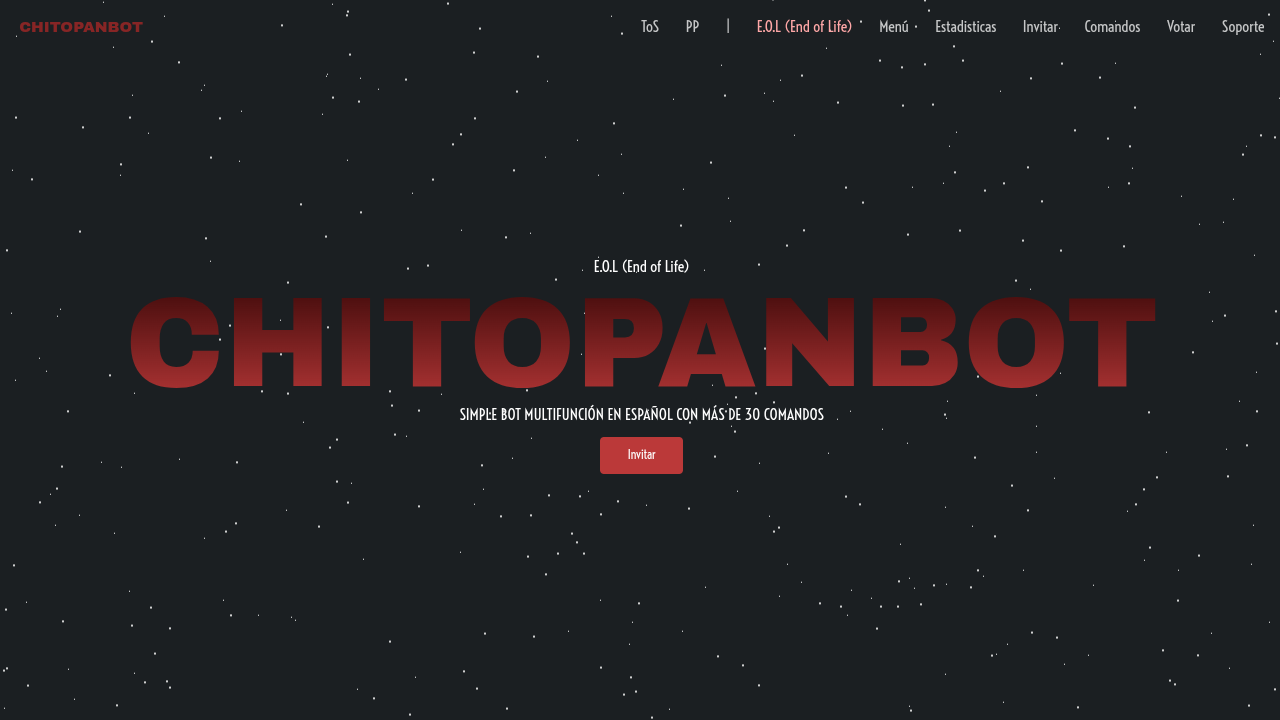 ChitoPanBOT Website preview